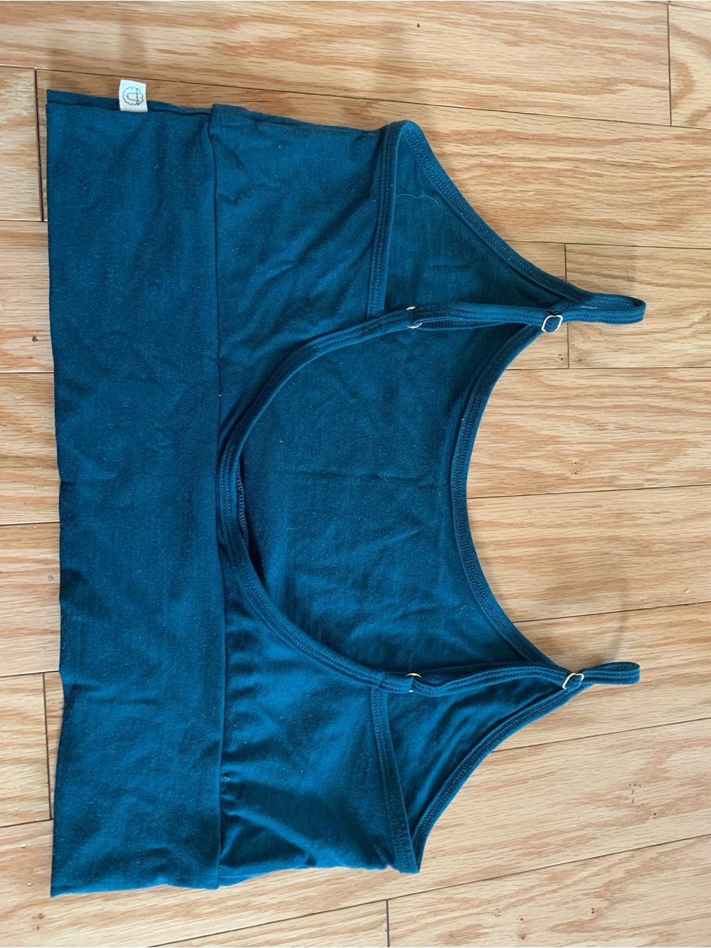 Everyday Scoop Cami Bralette in Teal - Picture 2 of 3